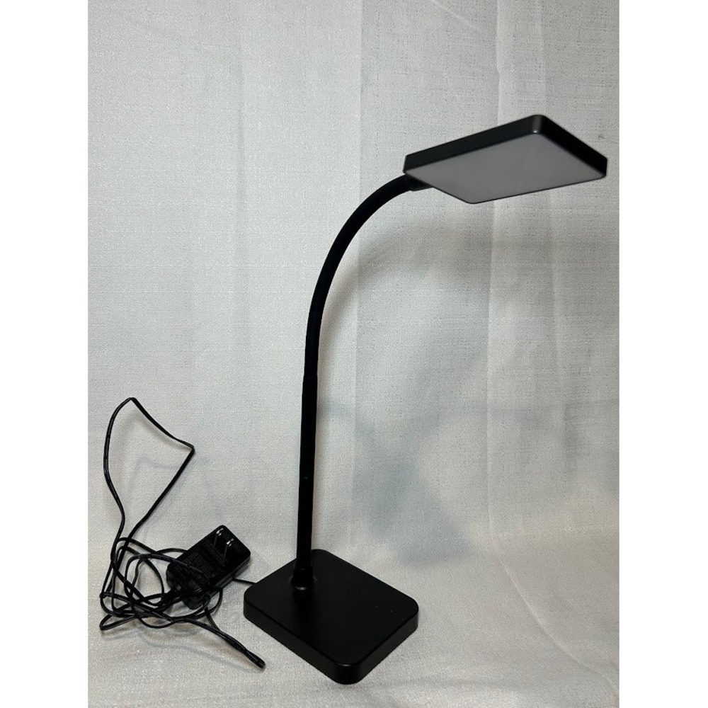 MaxLite LED 4W Desk Lamp, Touch Control, Adjustable Gooseneck Black ML7LA4S30BK